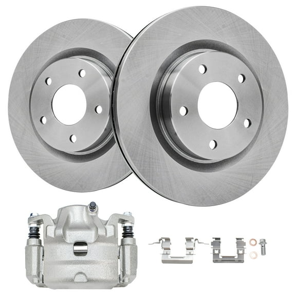 Detroit Axle - 292mm Front Disc Rotors Left Brake Caliper Replacement for 2007-2010 Nissan Altima