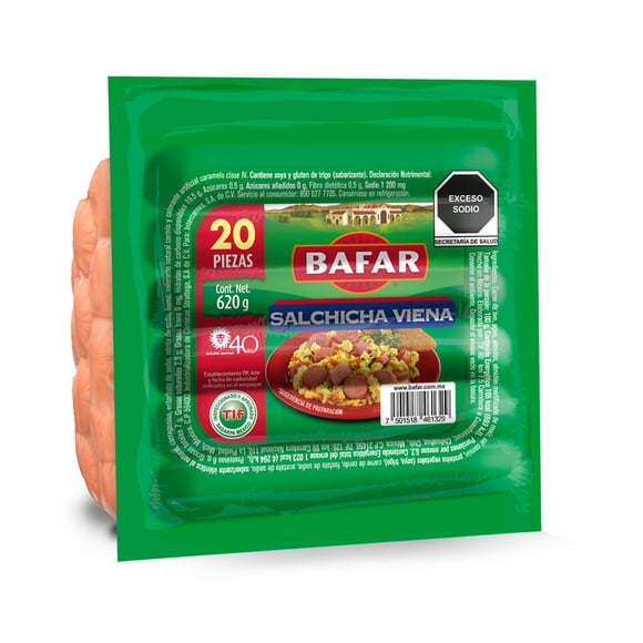 Salchicha Viena Bafar 620 g