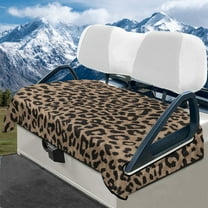 Yuyamidu Leopard Print Golf Cart Seat Covers, Fashion Club Car Golf Cart Seat Towel Blanket Winter Golf Cart Cushion Covers