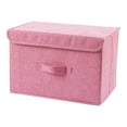 thumbnail image 1 of Cube Storage Bin Foldable Storage Boxes with Lids,Large Linen Fabric Foldable Storage Boxes Organizer,Closet Organizers for Clothes Storage, Office Storage Cube Storage Bin Cube Storage Bin, 1 of 5