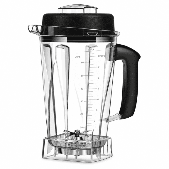 64 OZ Container for Vitamix Blender Pitcher, Replace Classic C-Series 5200 6300 5000 5500 4200 4500 750 Blender Cup,for vitamix Blender Container Jar Cup with Blender Blade Assembly and Tamper