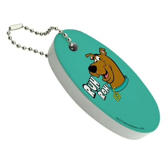 Scooby-Doo Ruh Roh Floating Keychain Oval Foam Fishing Boat Buoy Key Float