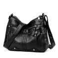 thumbnail image 2 of Bolso de mujer de mediana edad y mayor Bolso bandolera de cuero suave Mochila informal de mujer de mediana edad con múltiples compartimentos para mujer, 2 of 6