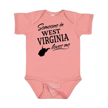 

Inktastic Someone in West Virginia Loves Me Gift Baby Boy or Baby Girl Bodysuit