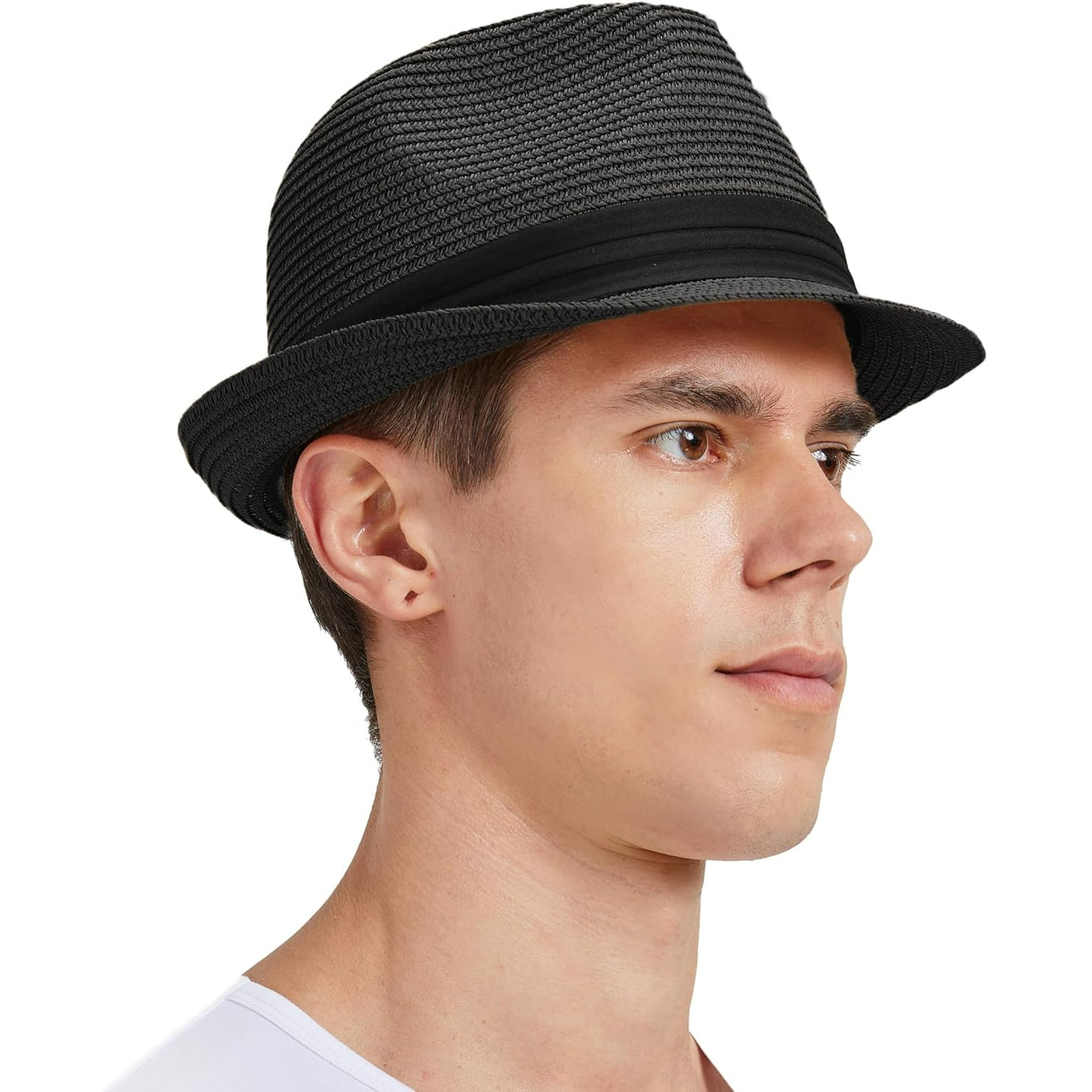 Fedora Hat Sun Hats For Big Heads Men's Sun Hats For Large