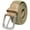 Beige, variant on Men Stretch Belt Canvas Elastic Fabric Woven Braided Belt Style 1005 Black Large