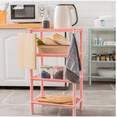 thumbnail image 4 of Estante de plástico para piso de cocina de escritorio de almacenamiento de baño Vhermosa CPB-US-XD992-1, 4 of 5