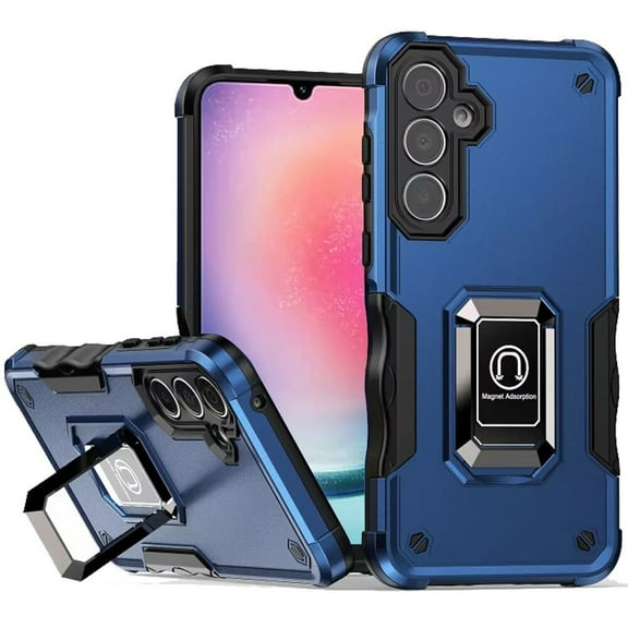 For Samsung Galaxy A26 5G S266V OPTIMUM Kickstand Cover Cell Case - Blue