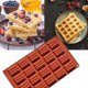 thumbnail image 5 of Kitchen Silicone Round Waffles Pan Cake Chocolate Baking Mould Tray, 5 of 5
