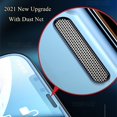 13Pcs Speaker Dust Filter Tempered Glass For iPhone 16 15 14 13 12