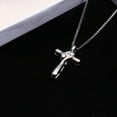 thumbnail image 6 of Inadays 925 Cross Necklace for Women 17.7 inch Chain, Cubic Zirconia Faith Silver Cross Pendant Necklaces,Birthdays Mother's Day Christmas Gift Valentine's Day, 6 of 7