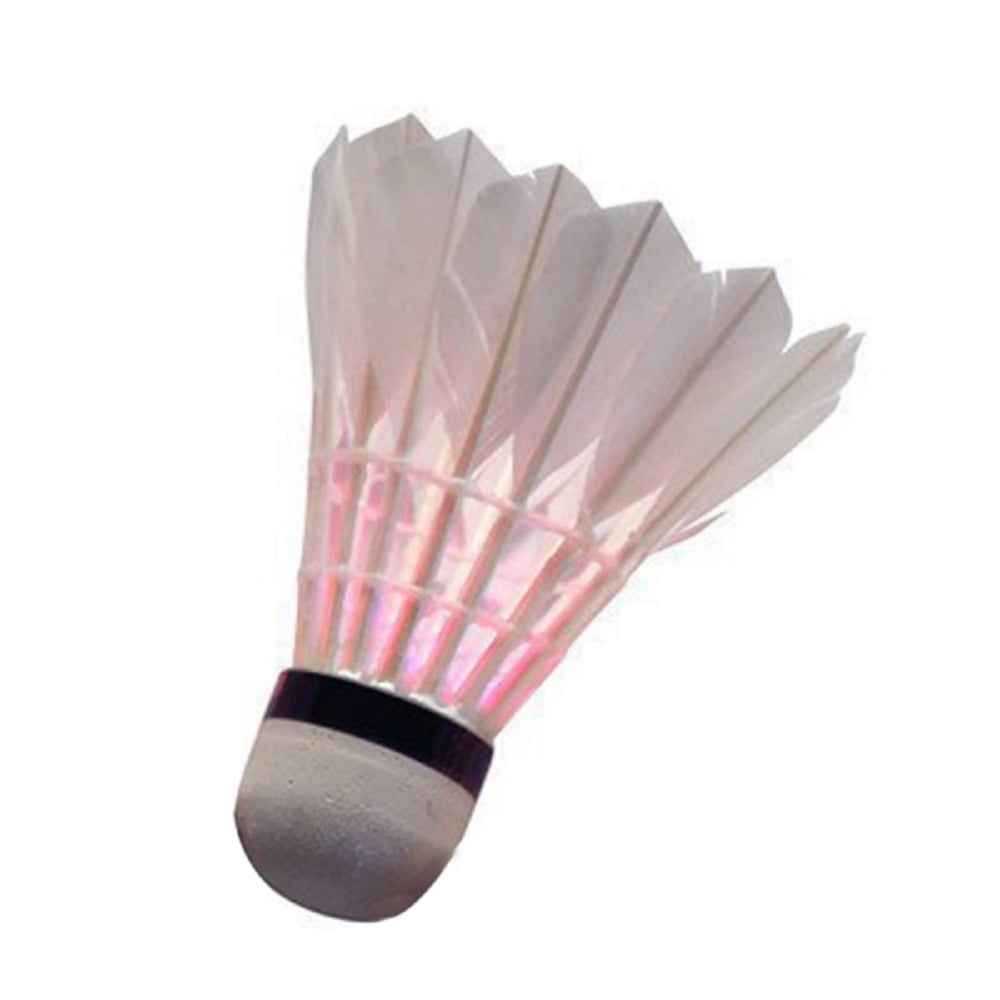 5pcs Novelty Sports Dark Night LED Glowing Light-up Badminton Shuttlecocks 