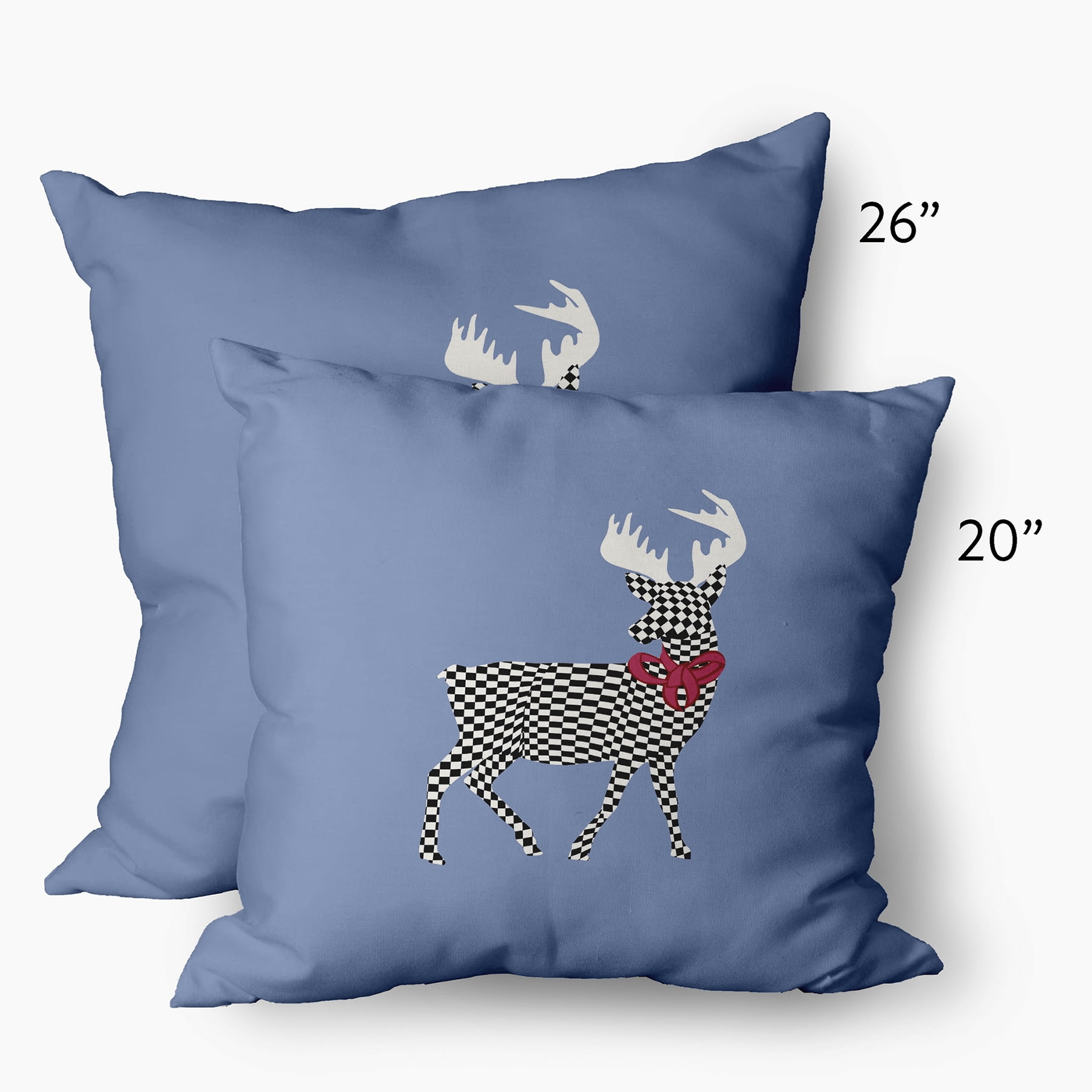 Simply Daisy 14" x 20" Merry Deer Outdoor Throw Pillow