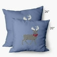 thumbnail image 2 of Simply Daisy 14" x 20" Merry Deer Outdoor Throw Pillow, 2 of 2