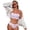 White4, variant on Bikini Sets for Women Floral Print Tankini Womens Two Piece Swimsuits Separates Bathing Outfit