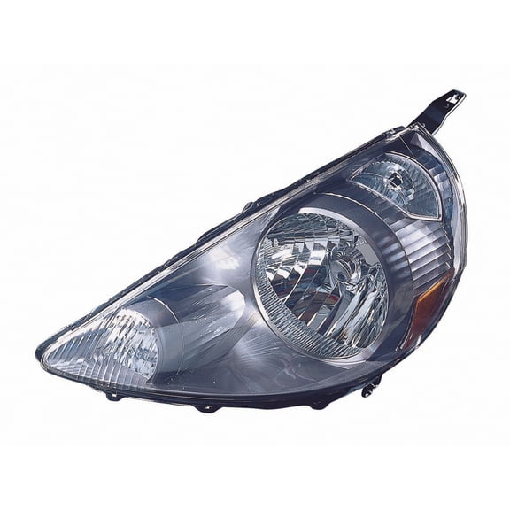 KAI New CAPA Certified Standard Replacement Driver Side Headlight Lens And Housing, Fits 2007-2008 Honda Fit
