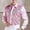 Pink, variant on Men's Sequin Tuxedo Shirt Casual Vintage Long Sleeve Solid Lapel Ruffled Button Down Blouses Wedding Stage Party Hippie Performance Dress Shirts