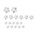 thumbnail image 1 of Wall Stickers,3d Acrylic Flower Crystal Mirror Wall Sticker Bedroom Room Wall Decoration Custom Stickers,Silver, 1 of 1