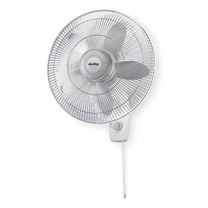 Air King 18-Inch 1/20 HP 3-Speed Commercial-Grade Oscillating Wall Fan, White