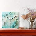 thumbnail image 6 of Aqua White Marble Wall Clock 7.78" Non-Ticking Silent Battery Operated for Home Bedroom Office Kitchen Living Room, 6 of 10