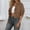 Brown, variant on Cropped Jacket for Women 2025 Long Sleeve Single Lapel Casual Jackets Cardigan Coat Outerwear