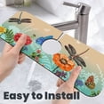 thumbnail image 6 of Sikiie Colorful Plants And Insects Splash Guard for Sink Faucet-1 PC Super Absorbent Fast Drying Mat Sink Gadgets-Splash Guard for Kitchen, Sink Mat, 6 of 7
