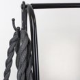 thumbnail image 5 of 2 Shelf Free-Standing Garment Rack with Hooks, Black, 5 of 5