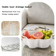 thumbnail image 4 of Vegetable Basket - Vegetable Basket Strain Wash And Vegetables Fruit Multi Function Kitchen Vegetable Washing BasketStrainer & Soaking Bowl, Fruit Bowl & Vege, 4 of 9