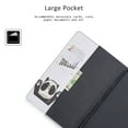 thumbnail image 4 of Allytech Slim Case for Samsung Galaxy Tab S5e 10.5" 2019 Model SM-T720/T725, Ultra Thin Lightweight Magnetic Closure Folding Stand Shockproof Cards Pocket Wallet Case Cover, Hello Panda, 4 of 7
