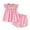 Pink, variant on Ruyang Girls Toddler Outfits 3D Flower Ruffle Sleeveless Dress Top Shorts 2 Piece Suit Kids Spring Summer Pant Dresses
