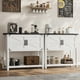 thumbnail image 2 of Mueble Bar de Café Estilo Granja con Puerta Doble, Mueble Buffet con 2 Gabinetes de Almacenamiento y Estante Abierto, Mesa de Entrada con Consola para Sala de Estar, Pasillo, 2 of 8