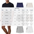 thumbnail image 5 of Kladzum Men's Running Shorts Elastic Drawstring Belt Solid Color Casual Shorts Lightweight Breathable With Pockets Summer Workout Gym Shorts S-2XL, 5 of 8