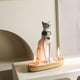 thumbnail image 3 of Estatua de la del gato Bastet egipcio antiguo, artesanía de animales coleccionables, los mejores candelabros para vacaciones, chimenea, escritor, 3 of 9