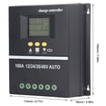 thumbnail image 4 of Controlador de carga Solar MPPT, puerto USB Dual, pantalla LCD retroiluminada, regulador de Panel Solar, 12V, 24V, 36V, 48V, adaptable, 4 of 8