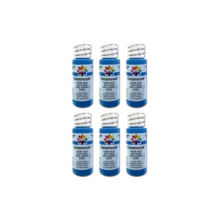 Delta Ceramcoat Acrylic 2oz Azure Blue 6pc