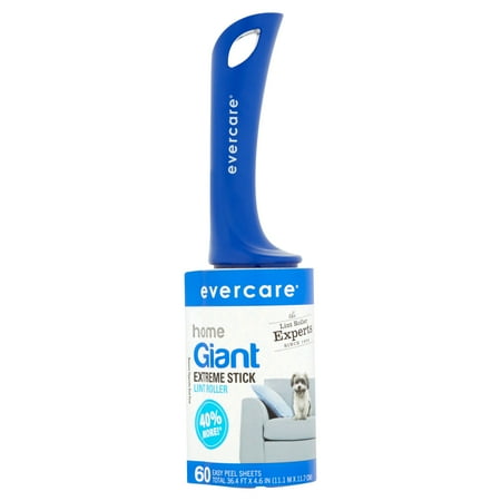 Evercare Home Giant Extreme Stick Lint Roller, 60 Sheets