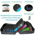 thumbnail image 2 of 120 Artist Colored Pencils Set,Art Coloring Pencil Kit with Coloring Book,Sketch Book,Sharpener| Pro Art Supplies for Adult Coloring Drawing,Soft Core,Oil Based, 2 of 8