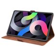 thumbnail image 4 of SaniMore Case for iPad 10th Generation 10.9" 2022, PU Leather Case with Embossed Butterfly Shockproof TPU Back Card/Pen Holder Anti-slip Stand Full Protective Fashion Wallet Case for iPad 2022, Brown, 4 of 10