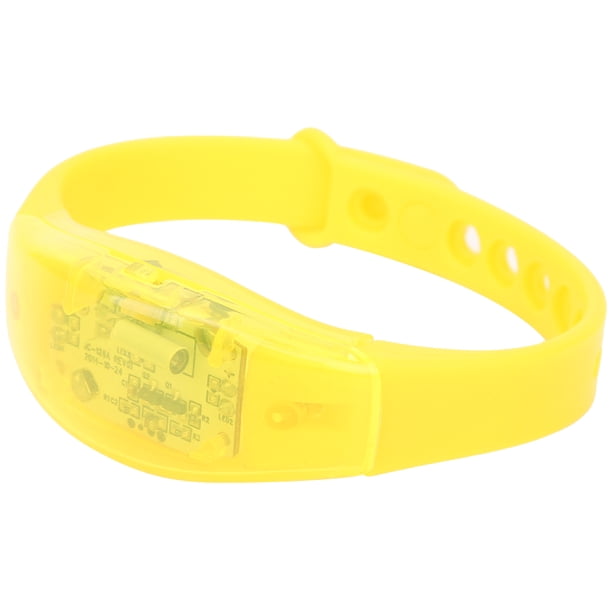 Pulsera intermitente, pulsera LED ajustable para correr de noche, pulsera LED para fiestas, pulsera iluminada, diseño elevado