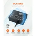 thumbnail image 2 of KFFKFF NEMA Splitter for Dryer and EV, 3-Color LED Indicator, 240V Smart Power Distribution, With NEMA 10-30 Plug, Two NEMA 10-30 Outlets, 3.4 in LCD Screen, 2 of 9
