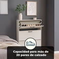 thumbnail image 4 of Gabinete Para Calzado Con 3 Cajones Zapatera Organizadora Blanco, 4 of 10