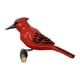 thumbnail image 1 of Figura de pájaro de madera de estilo nórdico, miniatura de animal, tallada a mano en madera. Rojo, 1 of 8