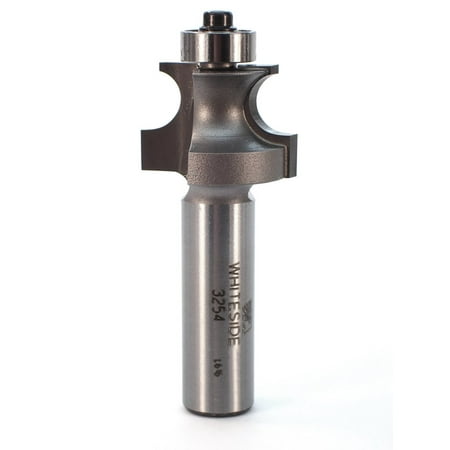 

Whiteside 3254 Edge Beading Router Bit for Woodworking - 1/2 SH 3/8 BD 3/4 CL