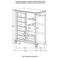 thumbnail image 6 of Sandy Beach Door Chest with Concealed Storage Black, 6 of 6