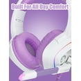 thumbnail image 4 of Auriculares para juegos ZIUMIER Purple para PC PS4 PS5 Xbox Switch, 4 of 7