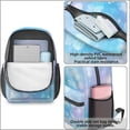 thumbnail image 4 of 17 Inch Lightweight Backpack,PVC Waterproof Oxford Fabric, Ergonomically Designed, with Large Capacity, Frozen Aesthetic Pattern, 4 of 5
