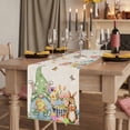 thumbnail image 2 of Table Runners 72 Inches Long Dress Scarves, Easter Gnomes Farmhouse Kitchen Table Runner, Coffee Tablerunners, Spring Watercolor Bunny Tulip Flower Beige 16x72 Inch, 2 of 9
