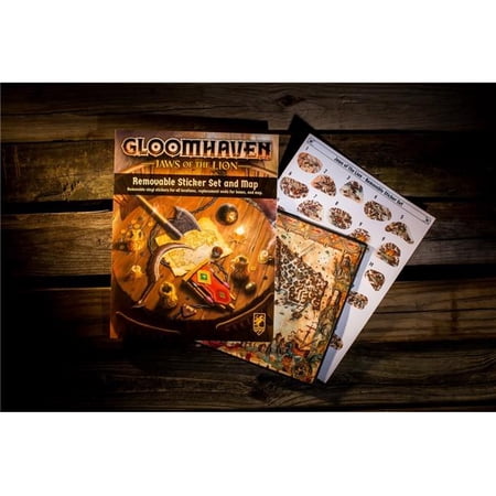 Cephalofair Games Gloomhaven Jaws of The Lion Removable Sticker Set & Map Board Game