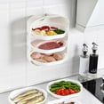 thumbnail image 3 of Bandeja organizadora de platos y vajilla superponible para la cocina blanco 3 capas, 3 of 9