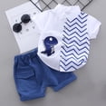 thumbnail image 3 of Uxgjfwu Outfit For Kids Short Sleeve Dinosaur Shirts Shorts Sets Casual Summer Clothing Sets Little Boys Suits, 3 of 4
